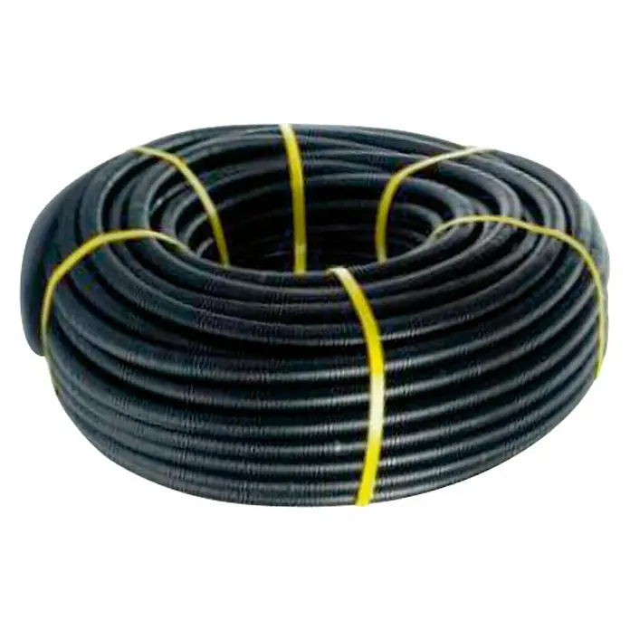 Tubo flexible PVC - EN 16, 25 m, Plástico, 320 N, Negro