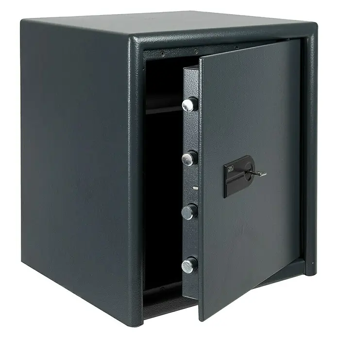 Burg-Wächter Meubelkluis Magno M 540 S - l x b x h: 445 x 495 x 560 mm, Antraciet, Soort slot: Dubbelbaard-veiligheidsslot - Vooraanzicht