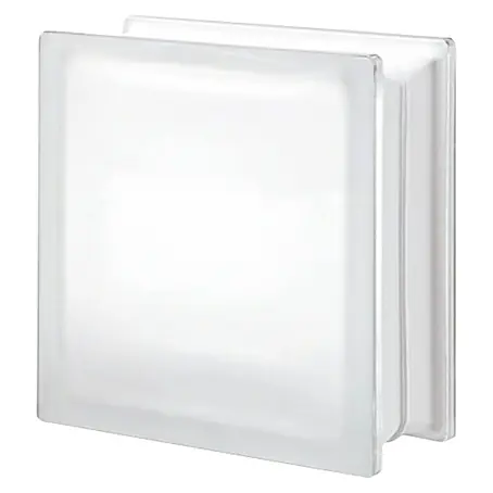 Bloque de vidrio Liso satinado
