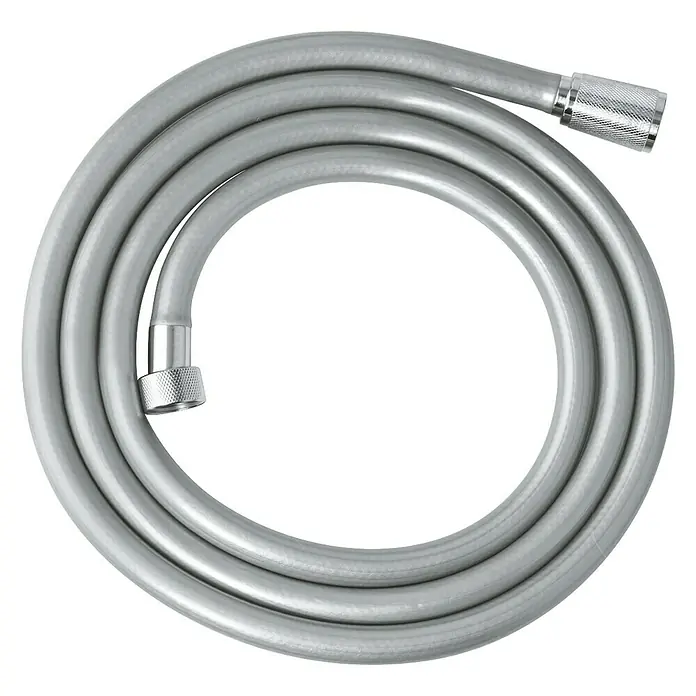 Grohe Brauseschlauch Rotaflex - Länge: 200 cm, ½″, Kunststoff, Chrom - Vorderansicht