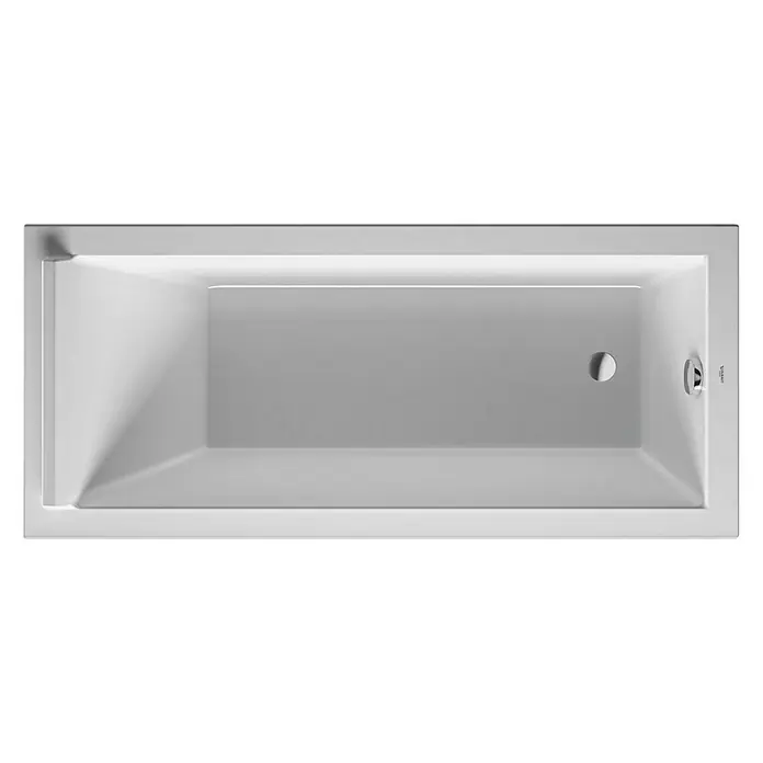 Duravit Starck 1 Badewanne - 170 x 75 cm, Sanitäracryl, Weiß - Vorderansicht