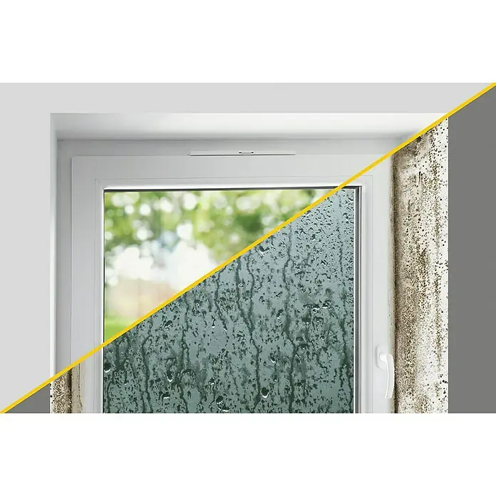 Schellenberg Fensterlüfter-Set - L x B x H: 293 x 21 x 9,5 mm, Weiß, 2 Stk.