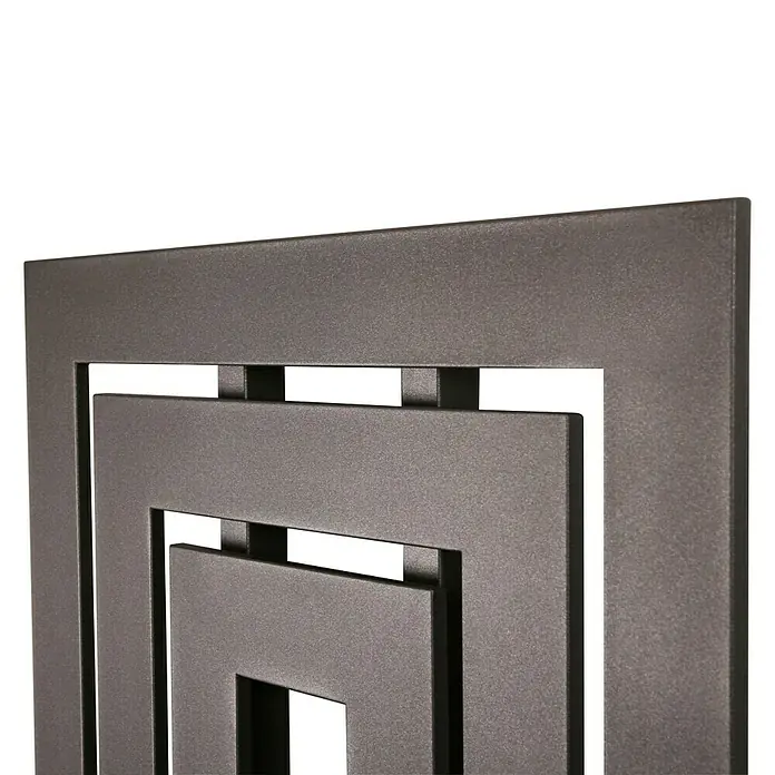 Designheizkörper Insight 1 - 60 x 80 cm, 612 W bei 75/65/20 °C, Moonstone-Grau - Detailaufnahme