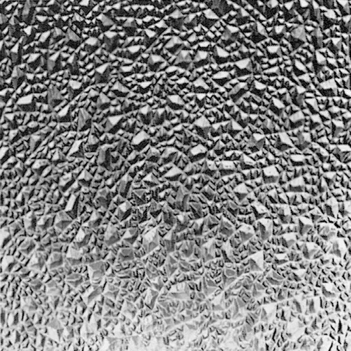 Kunstglas Türfüllung - 142 cm x 53,5 cm x 5 mm, Eiskristall, Polystyrol - Vorderansicht