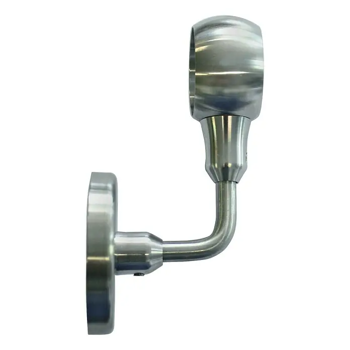 Treba Frewa Wandhalter E17 - Edelstahl V2A, Mit Kugelring und Rosette - Ansicht von oben