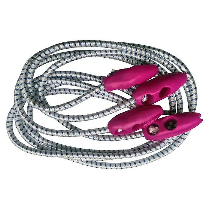 Talamex Klemm Segeleinbinder - Ø x L: 6 mm x 75 cm, 4 Stk., Schnellclip - Ansicht von oben