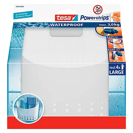 Tesa Powerstrips Waterproof Kupaonska tuš polica