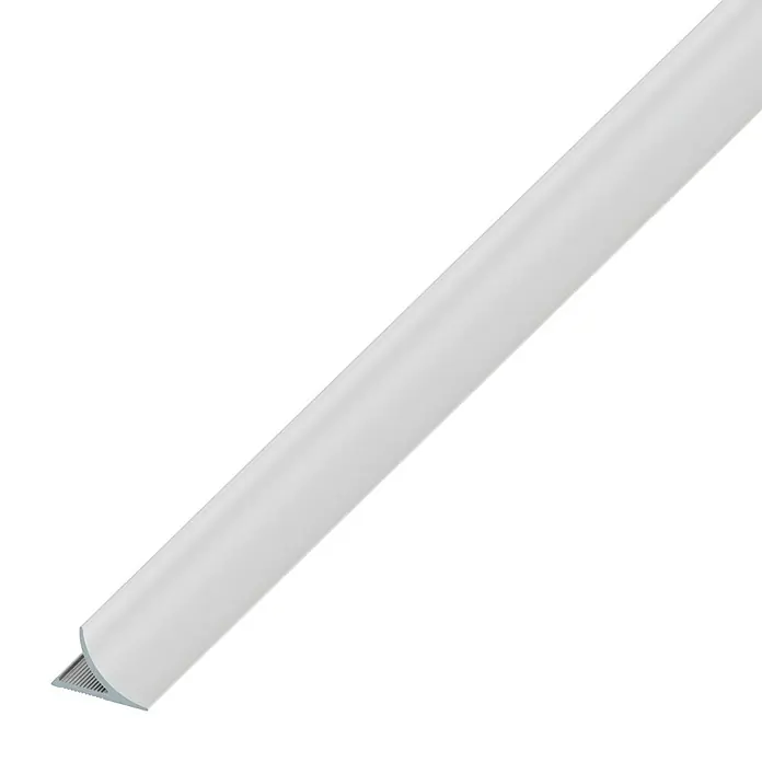 Randafdekprofiel - Aluminium, Zilver, 1 m x 12 mm - Zijaanzicht links