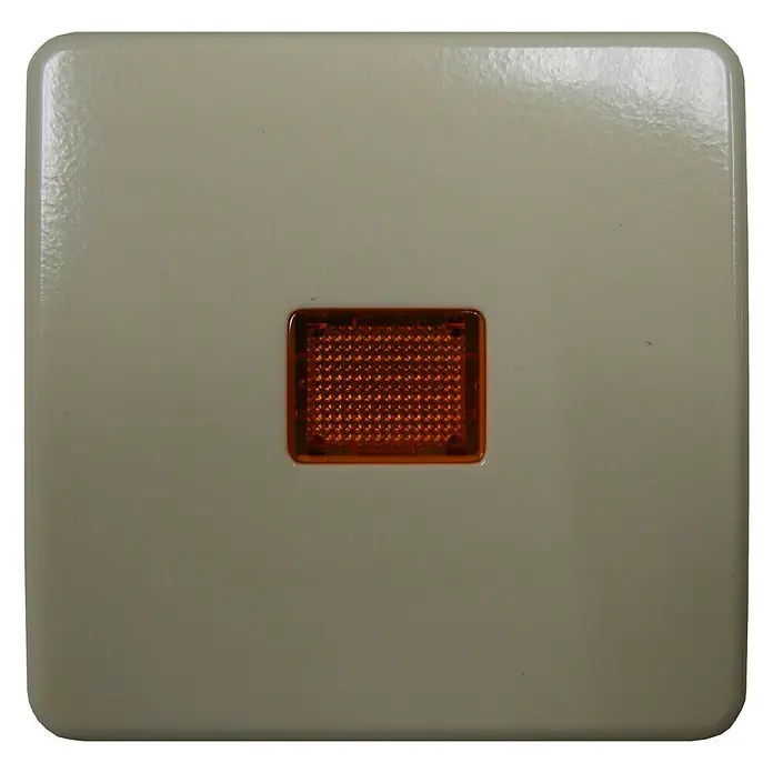 Jung CD 500 Kontrollschalterwippe - Elektroweiß, Kunststoff, IP20, Unterputz - Vorderansicht