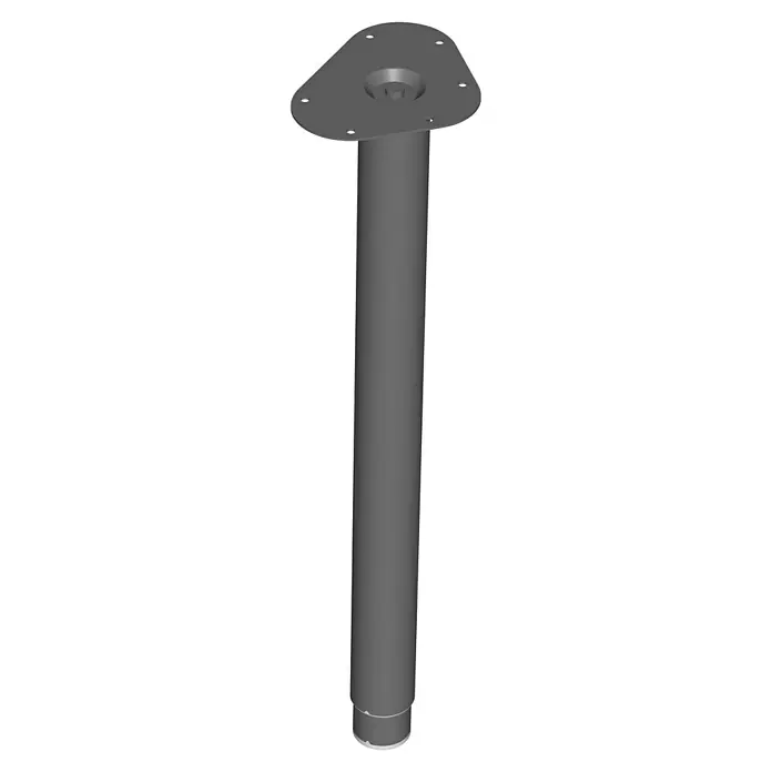 Element System Teleskop-Möbelfuß Expand - Durchmesser: 50 mm, Verstellbar: 600 - 900 mm, Schwarz