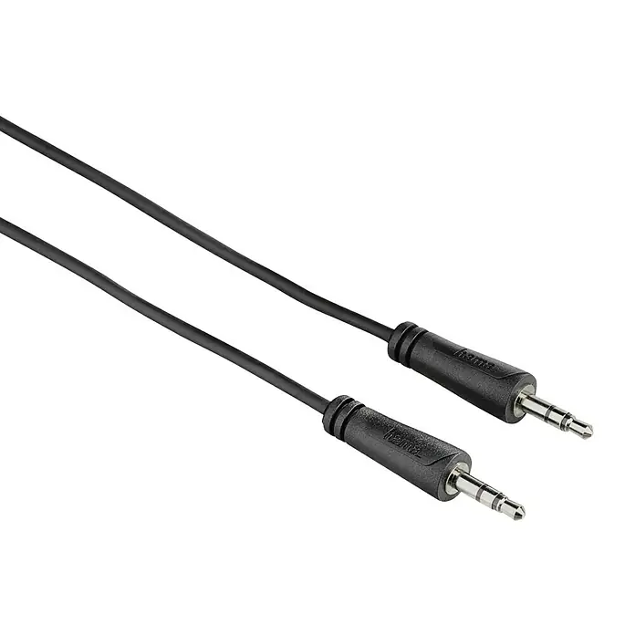 Hama Audio-Kabel - 2 x Klinkenstecker 3,5 mm, 1,5 m, Geschirmt - Vorderansicht