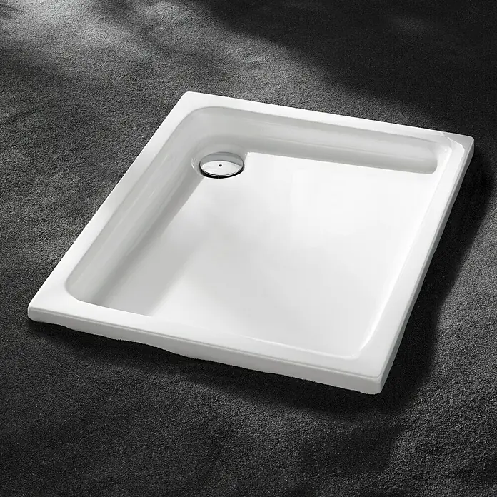 Camargue St. Gilles Tuš kada - D x Š: 90 x 80 cm, Plastika, Bijele boje