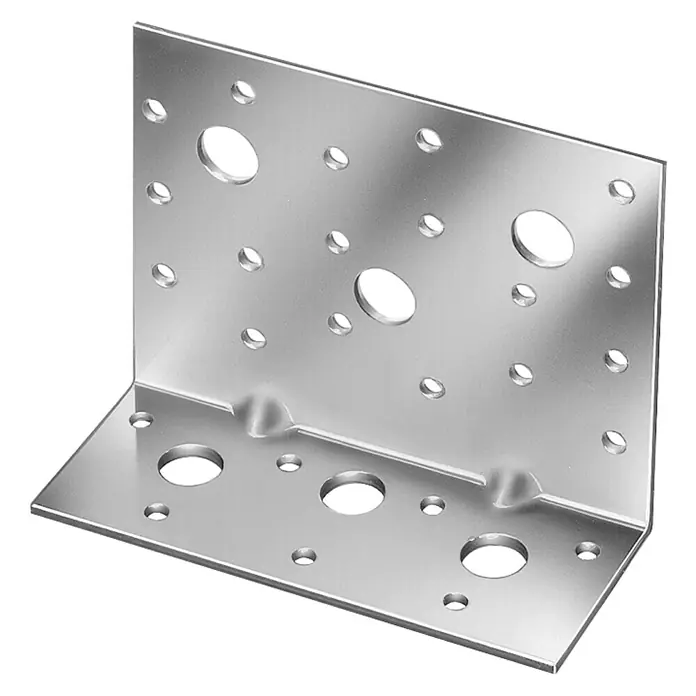 Simpson Strong-Tie Winkelverbinder AE - 48 x 116 x 90 mm, Verzinkt, Ungleichschenklig - Linke Seitenansicht