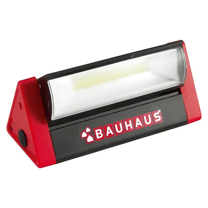 BAUHAUS LED vanjska prijenosna svjetiljka - Na baterijski pogon, Crno-crvene boje, 180 lm