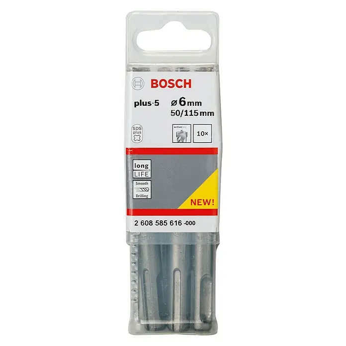Bosch Svrdlo za beton SDS-Plus - 6 mm, 115 mm, 10 Kom. - Pogled sprijeda