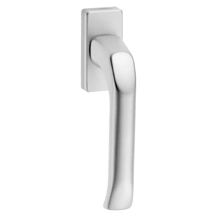 Fenstergriff - Vierkantstift: 7 mm, Silber, Universell einsetzbar - Vorderansicht