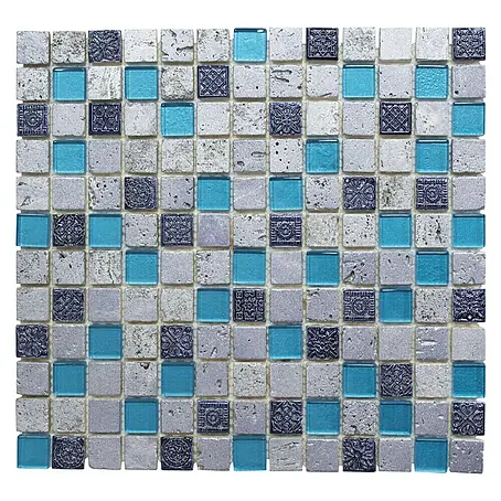 Mosaikfliese Quadrat Crystal Mix XCM CB 65