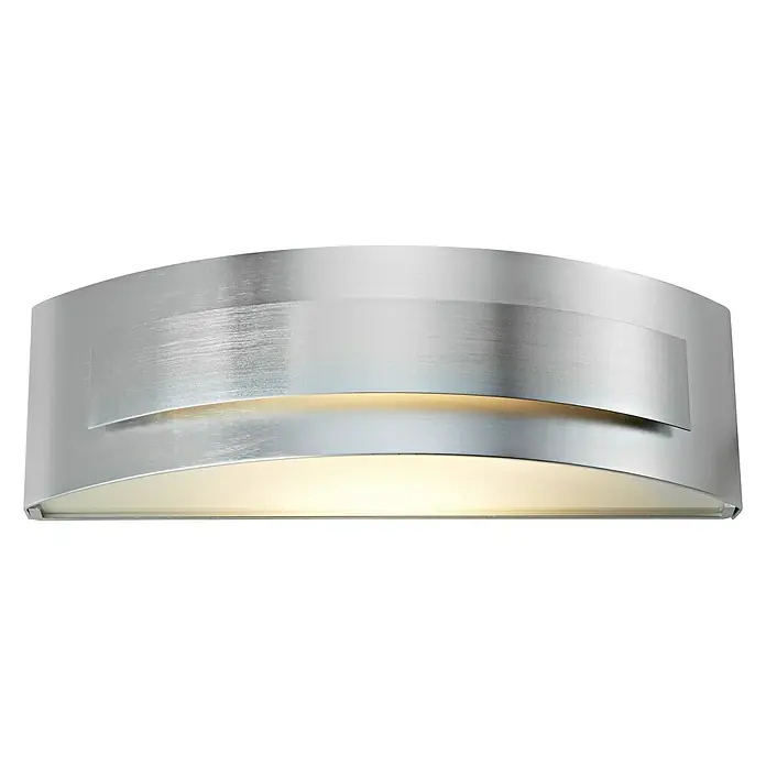 Voltolux Alu-Design Aplique de pared - 120 W, L x An x Al: 10,5 x 35 x 9 cm, Plateado, R7s