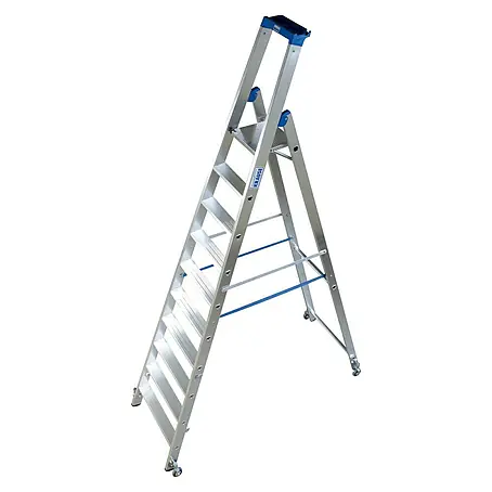 Krause Stabilo Stufenstehleiter Fahrbar