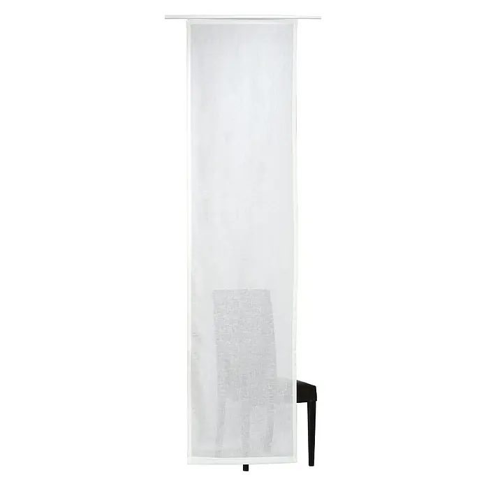 Elbersdrucke Schiebevorhang EFFECTO 00 - Weiß, L x B: 245 x 60 cm - Vorderansicht