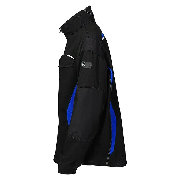 Kübler Pulsschlag Arbeitsjacke - 46, Schwarz/Blau - Linke Seitenansicht