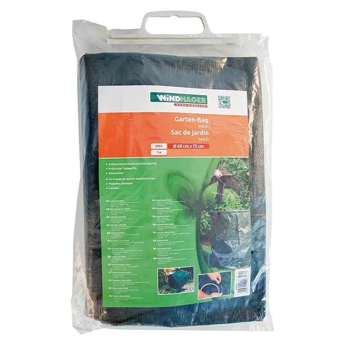 Windhager Vreća za smeće u vrtu - 270 l, Ø x V: 68 x 75 cm, Zelene boje