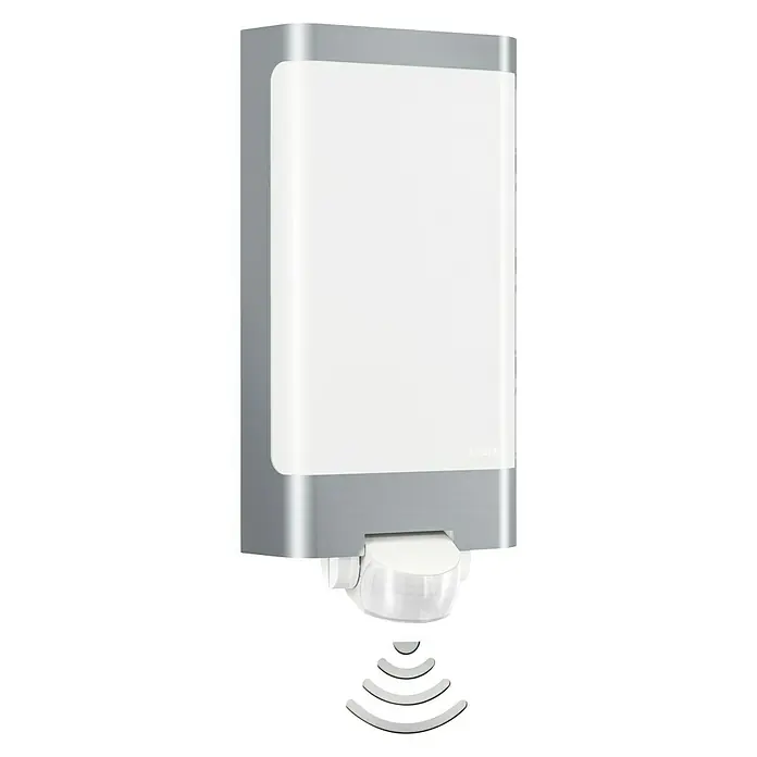 Steinel LED vanjska svjetiljka sa senzorom pokreta - 9,3 W, D x Š x V: 8,1 x 16,5 x 30,5 cm, Bijelo-plemeniti čelik, Topla bijela