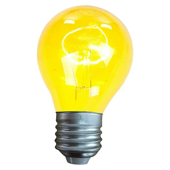 Globo Glühlampe - Gelb, 25 W, E27 - Vorderansicht