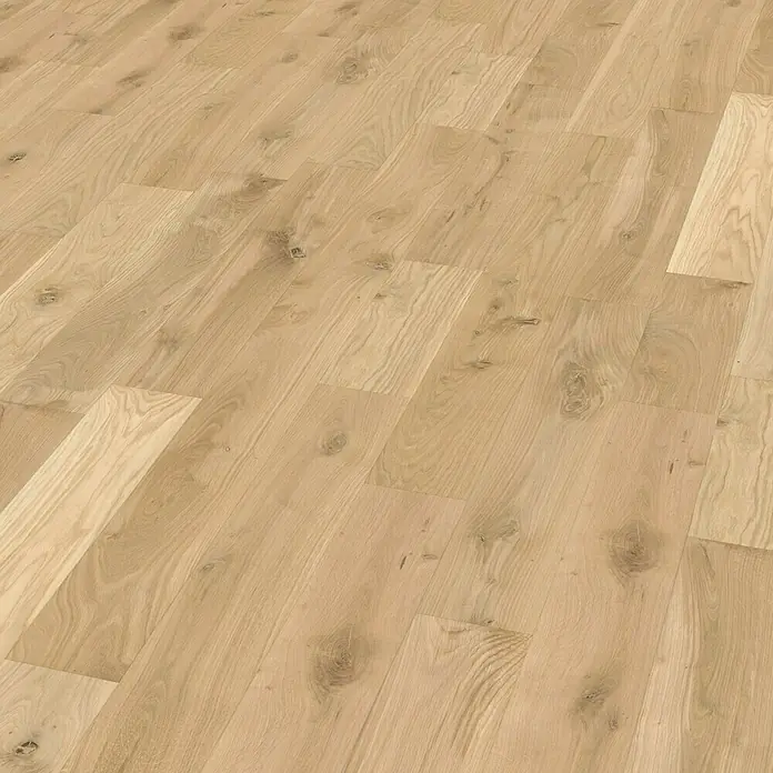 Loevi Massivholzdielen Eiche Natur unbehandelt - 1.800 x 140 x 15 mm, Landhausdiele - Linke Seitenansicht