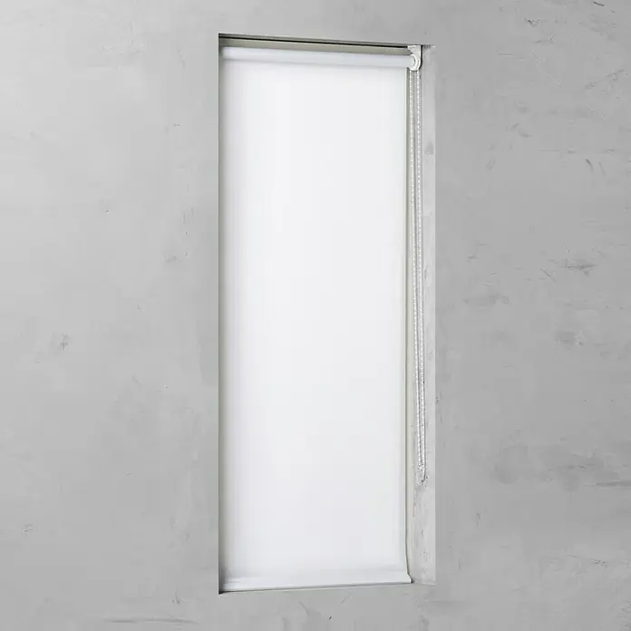 Rolo Basic - Š x V: 120 x 175 cm, Bijele boje, Propusno za danje svjetlo - Pogled sprijeda