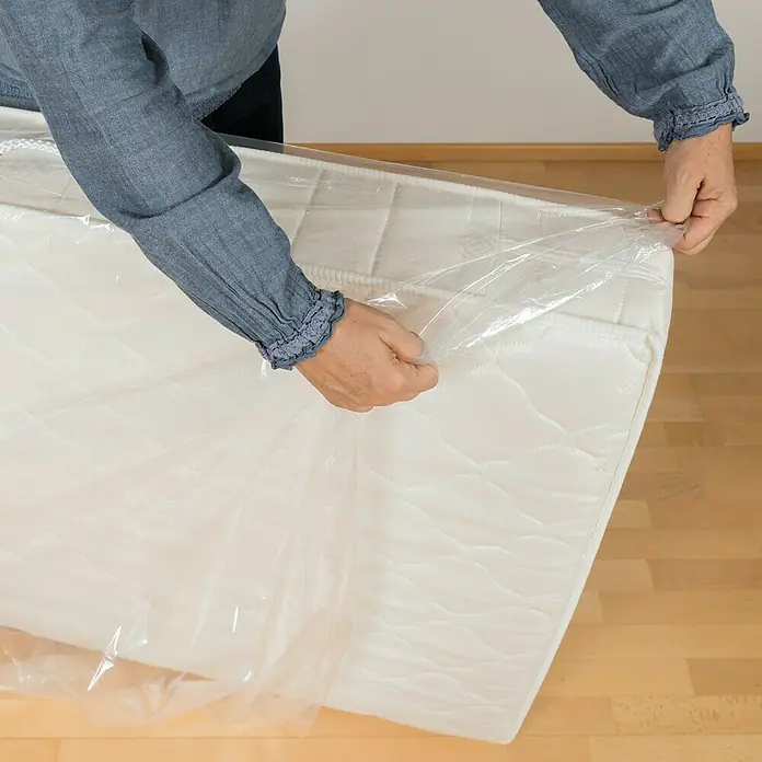 Matratzenhülle - 240 x 130 cm, Transparent, 2 Stk. - Anwendungsbeispiel