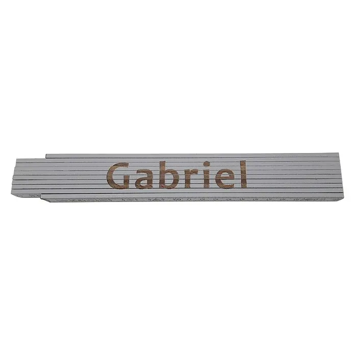 Heka Zollstock - Aufdruck: Gabriel, Länge: 2 m, Weiß