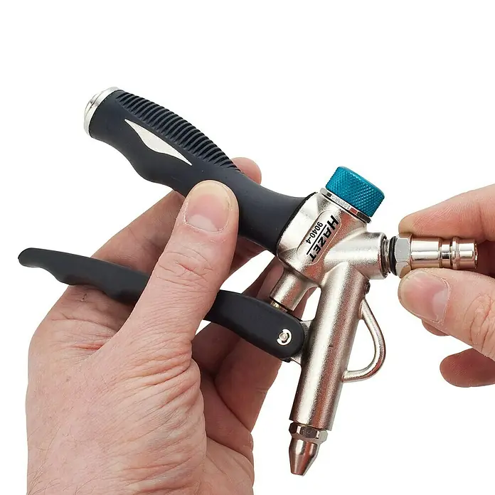 Hazet Ausblaspistole 9040-4 - Betriebsdruck: 6,3 bar, Durchflussmenge: 330 l/min - Detailaufnahme