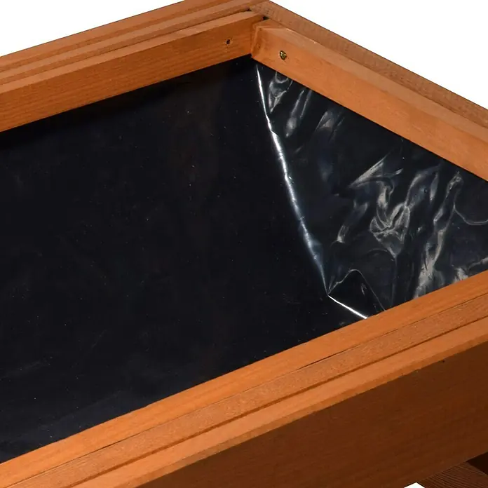 Dobar Hochbeet - 70 x 45 x 71 cm, Braun, Kiefer - Detailaufnahme