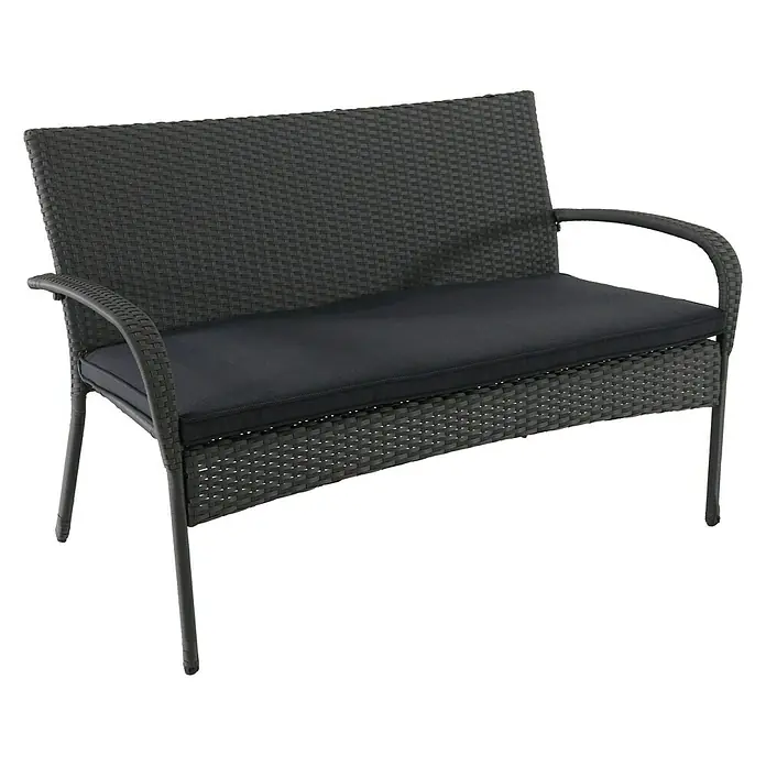 Sunfun Neila Conjunto de muebles - 4 piezas, Antracita