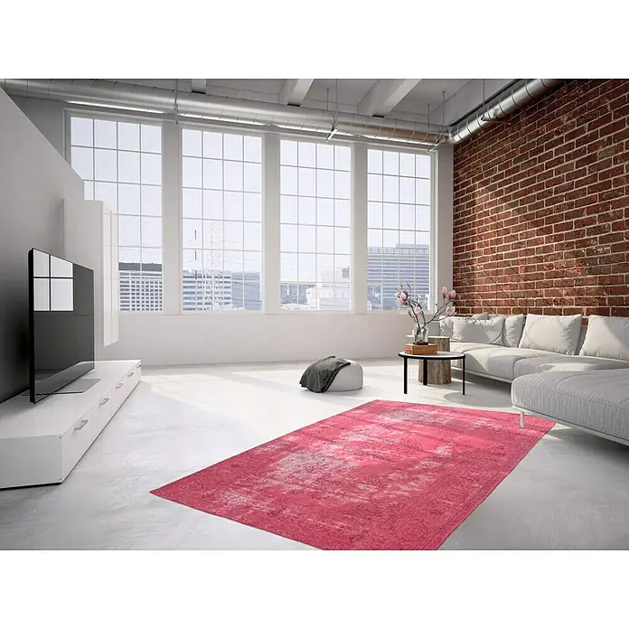 Kayoom Teppich Select 375 - Rot, L x B: 170 x 120 cm, 50% Baumwolle, 50% Polyester Chenille - Stimmungsaufnahme