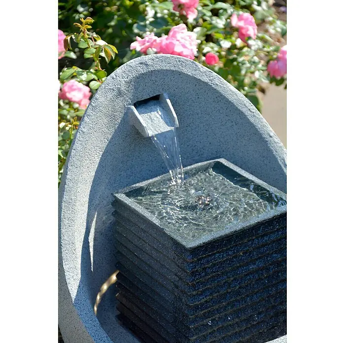 Dobar Kunststeinbrunnen - 49,5 x 49,5 x 66,5 cm - Detailaufnahme