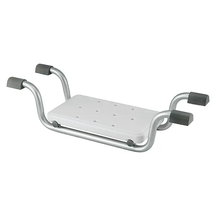 careosan Sjedalo za kadu - 74 x 23 x 18,5 cm, Opteretivost: 110 kg, Bijelo-srebrne boje