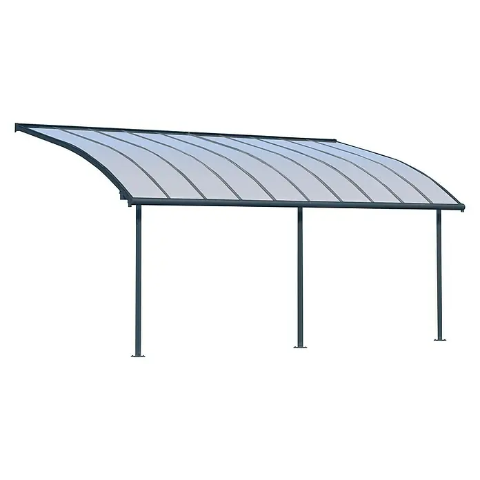 Palram – Canopia Terrassenüberdachung Joya - Tiefe: 3 m, B x H: 6,1 x 2,16 m, Anthrazitgrau