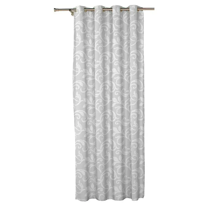 Visillo para ventana Perseo - 140 x 270 cm, 100% poliéster, Marrón/Gris