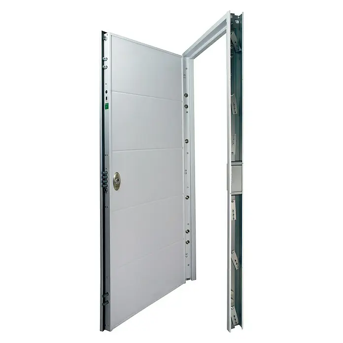 SegureStil Puerta de entrada Acorazada VH500 Serie V Exterior - 90 x 206 cm, Derecha, Blanco lacado