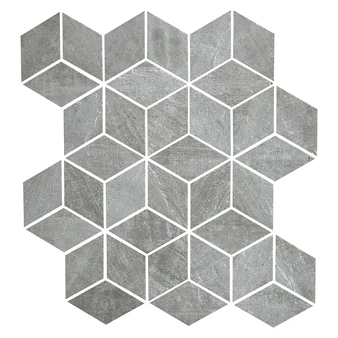 Mosaikfliese Canyon - 27,6 x 29,6 cm, Grau, Matt