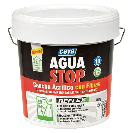 Ceys  Impermeabilizante caucho acrílico Agua Stop Reflex