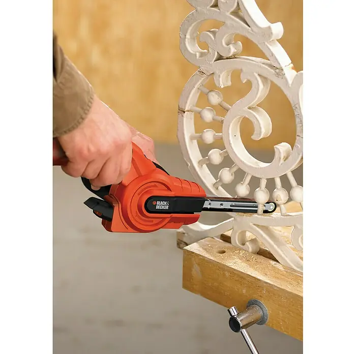 Black+Decker Lijadora de banda KA900E - 350 W, Dimensiones de cinta: 13 x 451 mm
