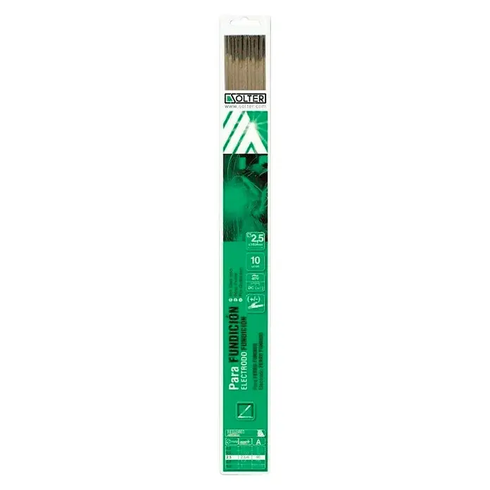 Solter Electrodo de fundición - Diámetro: 2,5 mm, Intensidad de corriente: 40 A - 60 A, 10 ud.