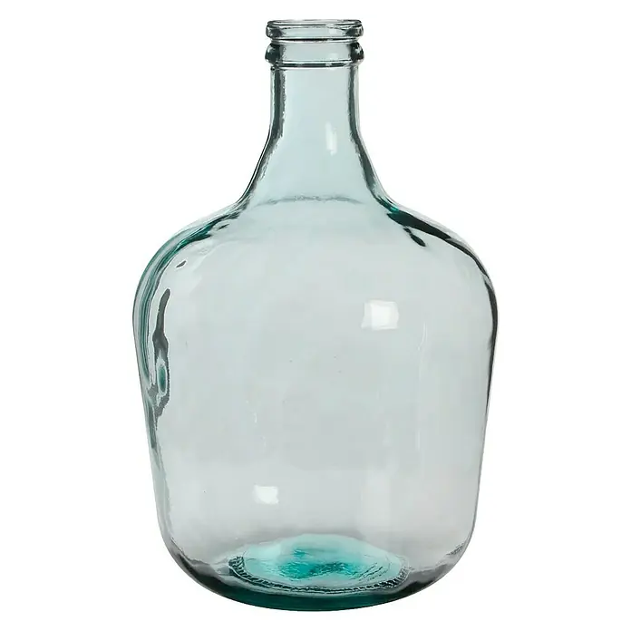 Jarrón de vidrio redondo Diego - 27 x 42 cm, Transparente