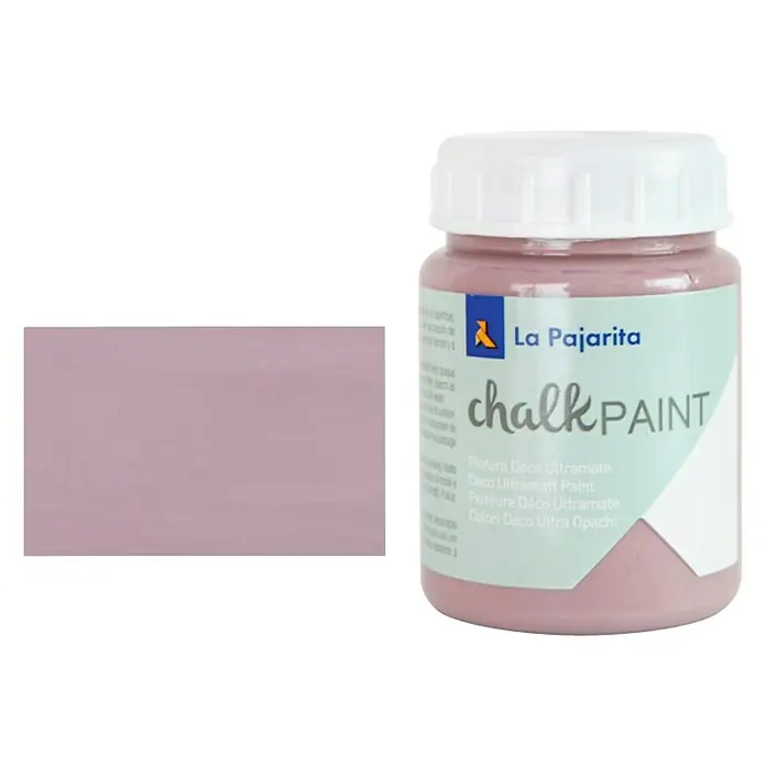 La Pajarita Pintura de tiza Chalk Paint - Malva fumée, 75 ml, Mate