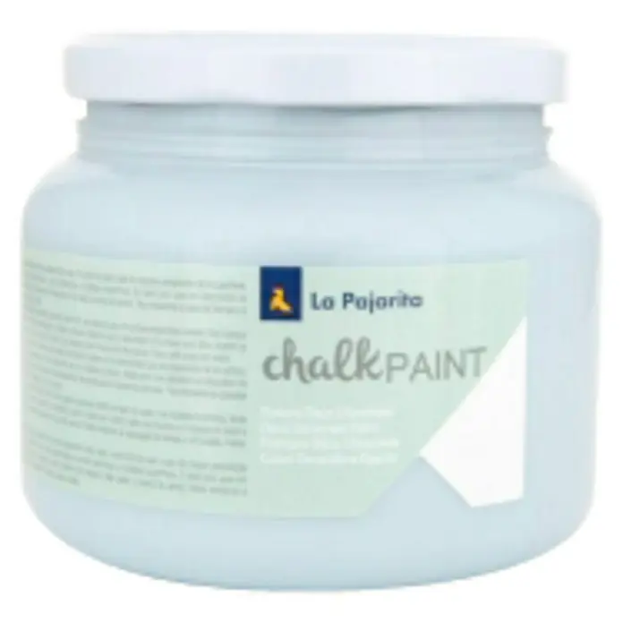 La Pajarita Pintura de tiza Chalk Paint - Azul cristal, 500 ml, Mate