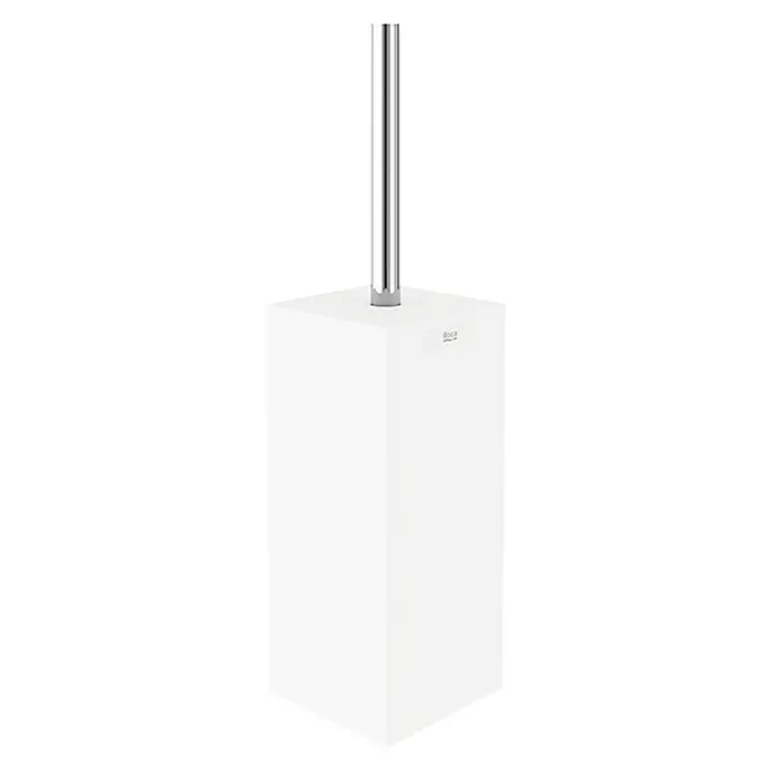 Roca Rubik Escobillero de suelo - Blanco, Metal