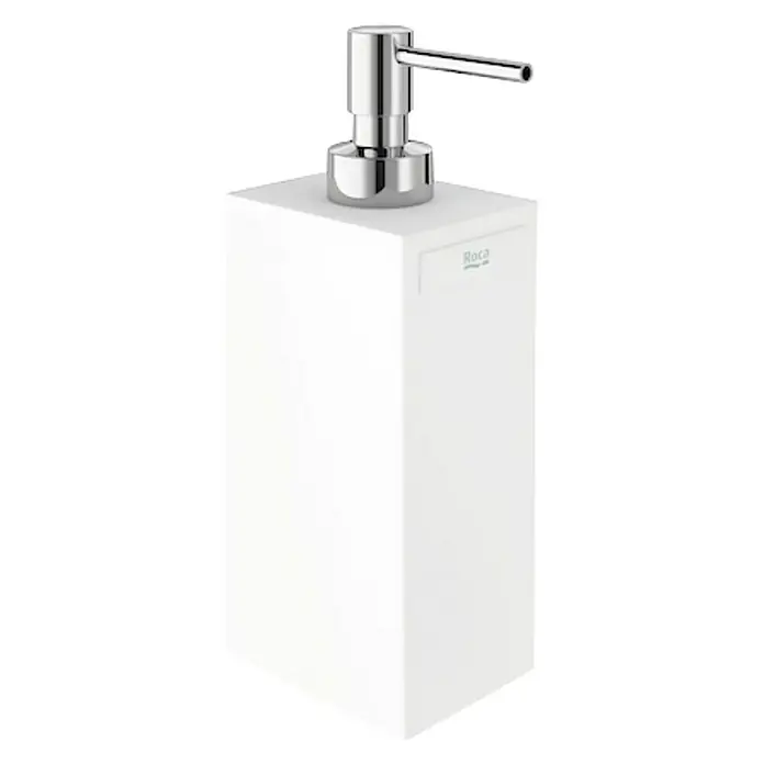 Roca Rubik Dispensador de jabón - Blanco, Cromo